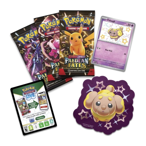 Pokemon TCG: Scarlet & Violet Paldean Fates - Tech Sticker Collection - Fidough