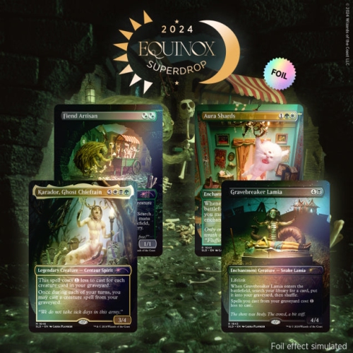 Jeu de société Magic the Gathering: Dioramas diabolicaux Secret Lair - Rainbow Foil