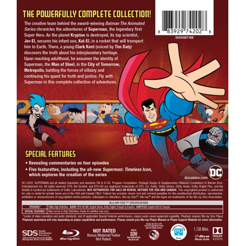 Superman: The Complete Animated Series - Seasons 1-3 [Blu-ray Box Set]