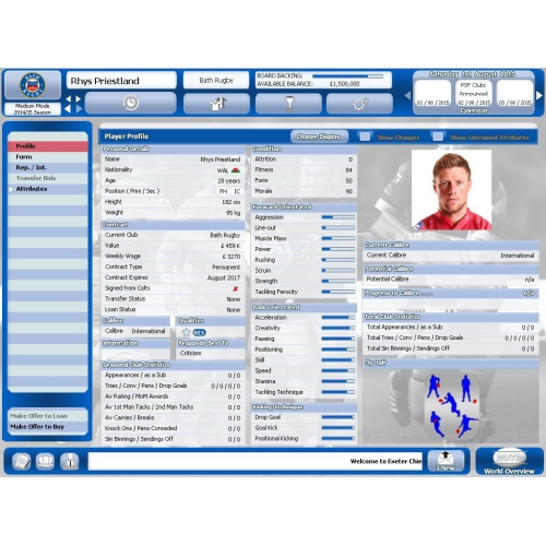 Rugby Union Team Manager 2015 [PC]