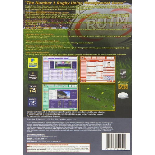 Rugby Union Team Manager 2015 [PC]