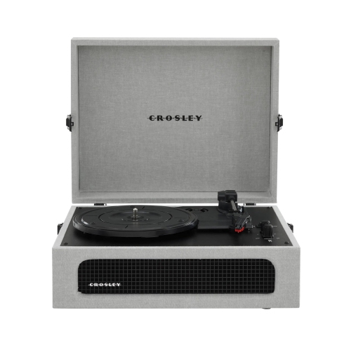 Crosley&nbsp;: Tourne-disque Bluetooth à 3 vitesses entrée/sortie en vinyle Voyager Vintage - Gris - CR8017B-GY [Électronique]