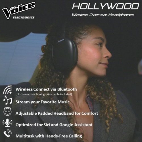 The Voice: Hollywood Wireless Bluetooth Over-Ear Headphones [Electronics]