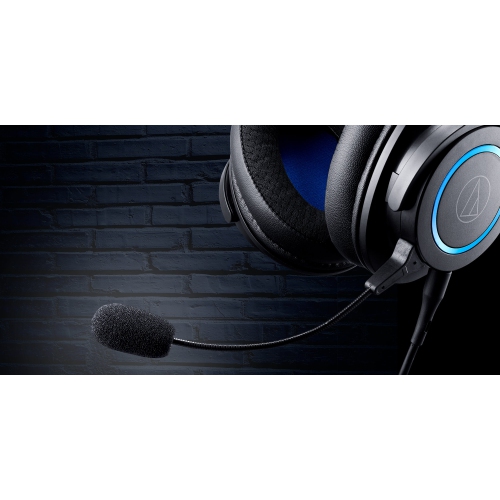 Audio-Technica ATH-G1 Premium Gaming Headset for PS5&Xbox Series X, Laptops, and PCs, with 3.5 mm Wired Connection, Detachable Mic, Black
