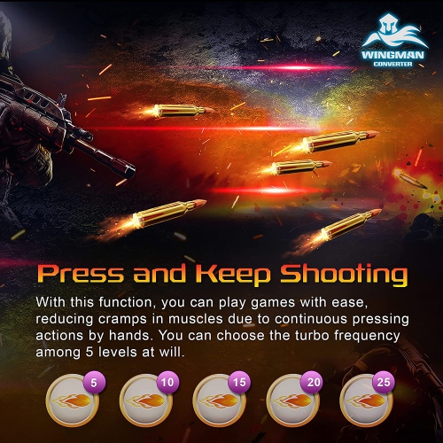 Brook Wingman PS2 Converter - Controller Adapter for PS3 / PS4 / PS5 / Xbox 360 / Xbox One / Xbox Series X/S / Switch Pro to PS2, PS1 and PS Classic