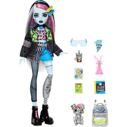 Monster High: Frankie Stein Doll Includes Pet Dog Watzie