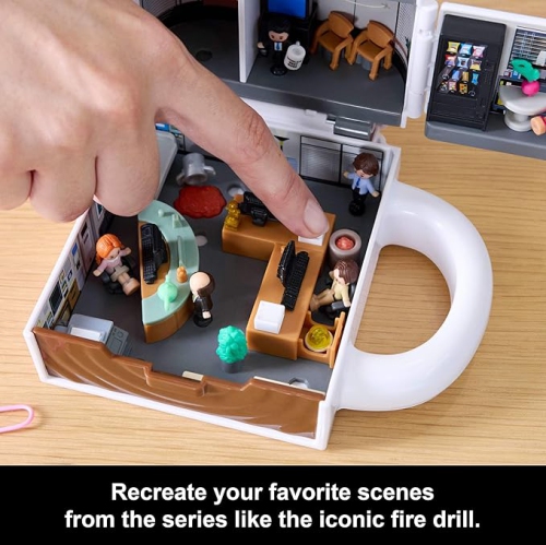 Le coffret de jeu compact Polly Pocket X The Office - 6 poupées personnages et 9 accessoires