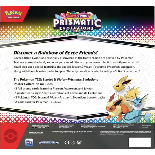 Pokemon TCG: Scarlet & Violet - Prismatic Evolutions Poster Collection