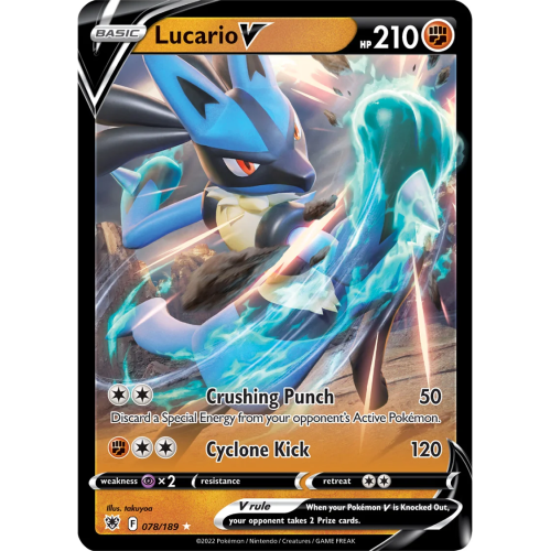 Pokemon TCG: Heavy Hitters Premium Collection Box: Featuring: Lucario V, Tyranitar V, Lucario & Tyranitar