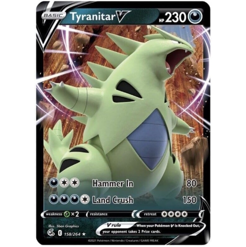 Pokemon TCG: Heavy Hitters Premium Collection Box: Featuring: Lucario V, Tyranitar V, Lucario & Tyranitar