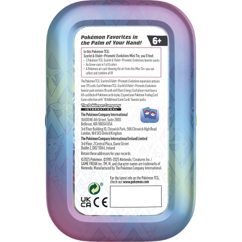 Pokemon TCG: Scarlet & Violet Prismatic Evolutions Mini Tin - Flareon