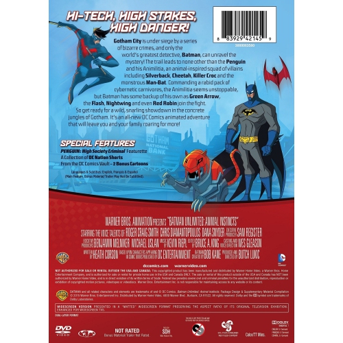 Batman Unlimited Animal Instincts with Fire Bat Toy [DVD]