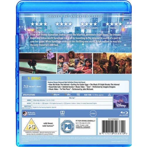 Ralph Breaks The Internet [Blu-Ray]