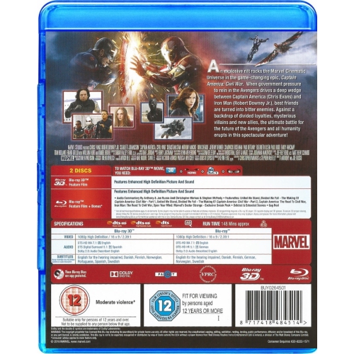 Captain America: Civil War [Blu-Ray 2D + 3D]