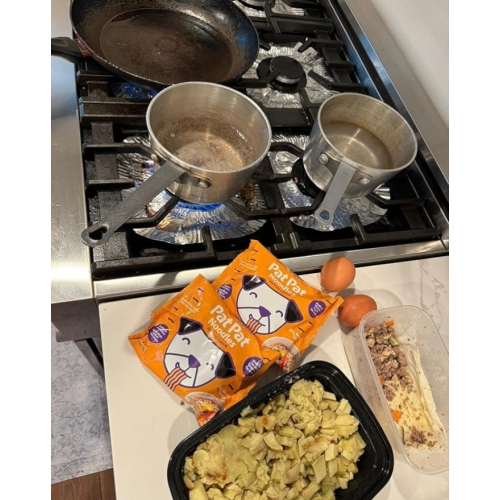 Pat Pat Noodles: Probiotic Ramen for Dogs - Seafood Flavor - 3 Pack [Pets Food]