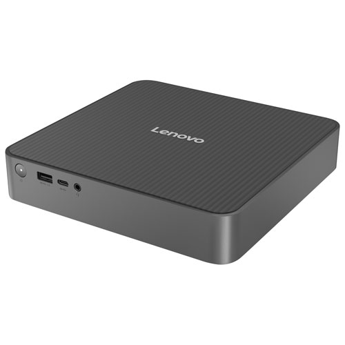 Lenovo IdeaCentre Mini X Desktop PC - Luna Grey (Qualcomm Snapdragon X/32GB RAM/512GB SSD/Windows 11)