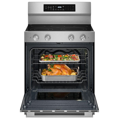 KitchenAid 30" 5.3 Cu. Ft. Convection Freestanding Electric Air Fry Range - Stainless Steel