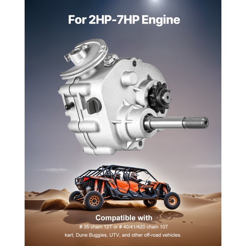 VEVOR 2-7HP Engine Drive Clutch, 2300RPM High-Strength Drive Clutch with 3 Shift Modes & Dynamic Balanced Axle, Durable Clutch with Full Accessories,