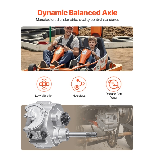 VEVOR 2-7HP Engine Drive Clutch, 2300RPM High-Strength Drive Clutch with 3 Shift Modes & Dynamic Balanced Axle, Durable Clutch with Full Accessories,