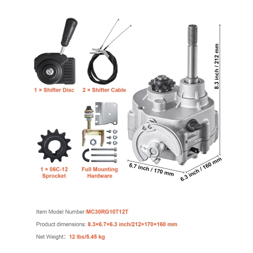 VEVOR 2-7HP Engine Drive Clutch, 2300RPM High-Strength Drive Clutch with 3 Shift Modes & Dynamic Balanced Axle, Durable Clutch with Full Accessories,