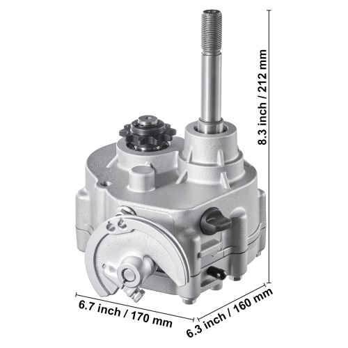 VEVOR 2-7HP Engine Drive Clutch, 2300RPM High-Strength Drive Clutch with 3 Shift Modes & Dynamic Balanced Axle, Durable Clutch with Full Accessories,