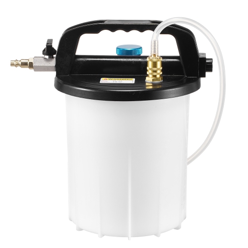 VEVOR Brake Bleeder Kit, 3L Brake Fluid Extractor w/ 1L Siphon Refilling Bottle & 13 Hose Connectors, Brake Bleeder Kit w/ Extended Silicone Hose &