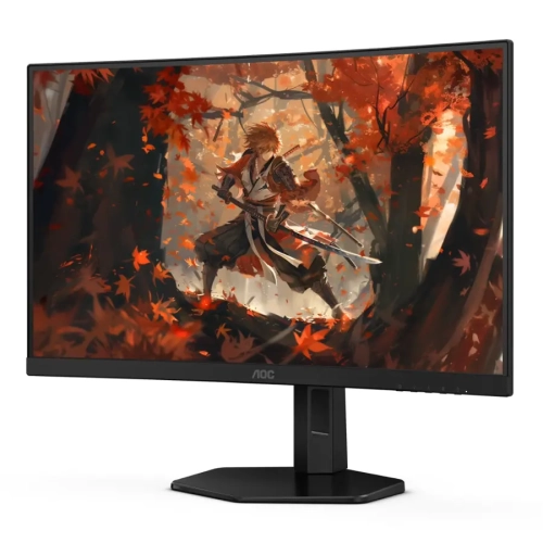 AOC C27G4X, 27" Curved Gaming Monitor, Full HD 1080p, 180Hz Refresh Rate, 0.5ms Response Time, VA Panel, HDR10, FreeSync, HDMI & DisplayPort, Black