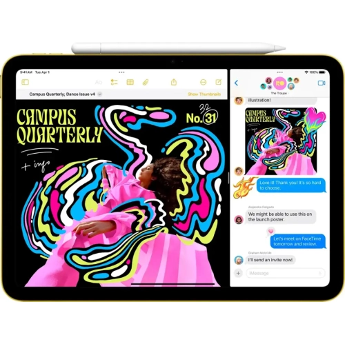 Apple 11-inch iPad, A16 Chip, Wi-Fi, 128GB Storage, Fast & Powerful Tablet for Work and Entertainment, Silver