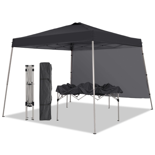 Tente escamotable avec auvent de 10 pi 8&nbsp;pi d'Ainfox et flanc 1/2