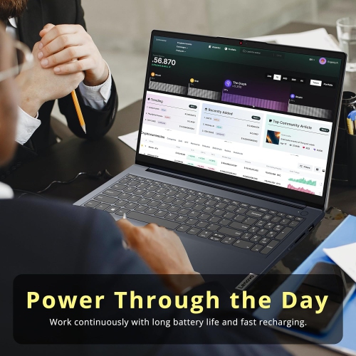 Open Box - Lenovo IdeaPad 1i 15.6" FHD Touchscreen Laptop, Intel i5-1235U, 512GB SSD, 8GB RAM, Intel Iris Xe Graphics, Full Size Keyboard, Dolby