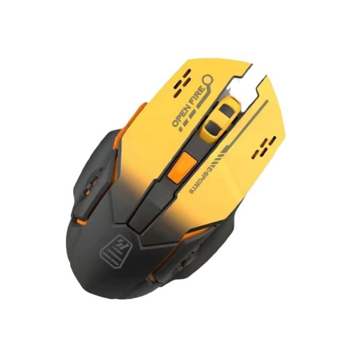 Wireless Mouse Bluetooth Silent Charging Game E-sports Office Notebook Universal Computer Accessories - Plug and Play [Bluetooth + Wireless] Mecha