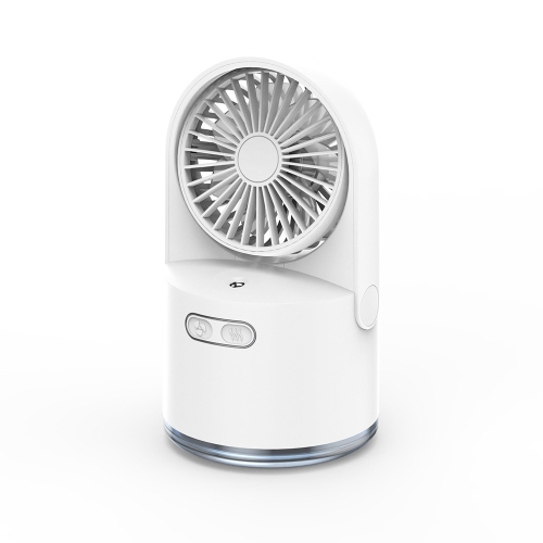 Spray Fan Mini Handheld Humidification Cooling Portable Fan Water Mist USB Charging Small Fan - White