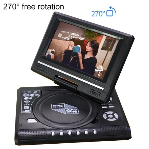 7.8&nbsp;po lecteur DVD mobile haute définition portable EVD petit téléviseur mini lecteur CD avec fonction de jeu vidéo 3D effet son haute
