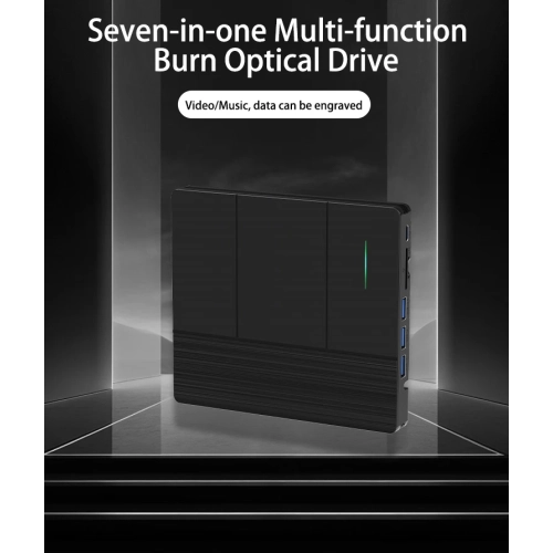 Lecteur optique externe USB 3,0 multifonctionnel Graveur DVD/CD idéal pour le lecteur optique d'ordinateur portable - Lecteur optique externe DVD