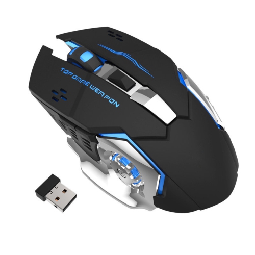 Wireless Mouse Bluetooth Silent Charging Game E-sports Office Notebook Universal Computer Accessories - Plug and Play [Wireless Black] Hot Wheels