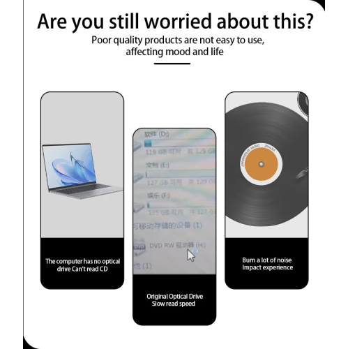 Multifunctional USB 3.0 external optical drive DVD/CD burner suitable for desktop notebook optical drive - DVD-RW burner