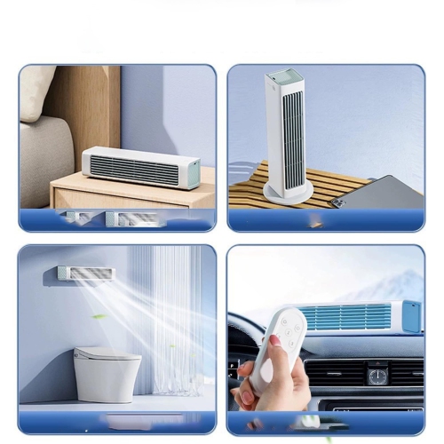 Ventilateur vertical sans pales, ventilateur de climatisation à chargement USB, ventilateur mural à déclenchement élevé avec télécommande convenant