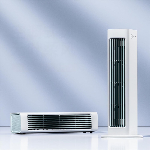 Ventilateur vertical sans pales, ventilateur de climatisation à chargement USB, ventilateur mural à déclenchement élevé avec télécommande convenant