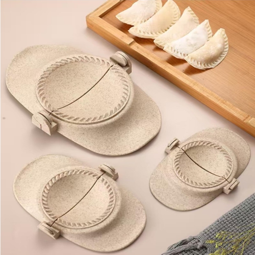 Dumpling Maker Kit, 3-Pack Dumpling Making Tools, Various Sizes Dumpling Mold Set with Dough Cutter for Kitchen