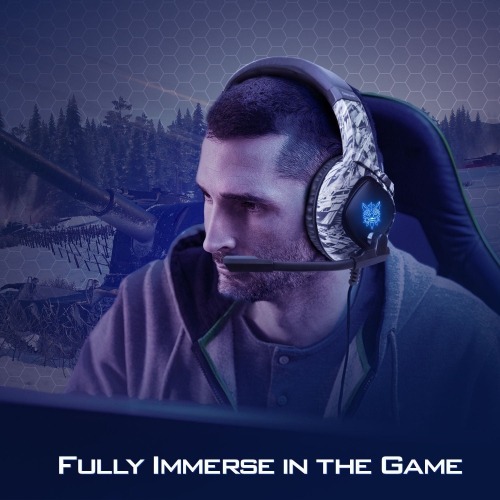 Casque de jeu professionnel, casque d'écoute filaire RGB Lighting 3,5&nbsp;mm, micro LED pour PC, portable, PS4, téléphone intelligent