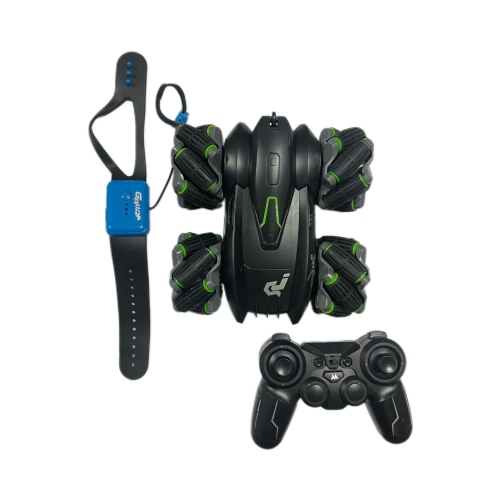 Children's Drift Remote Control Toy Car Double-Sided Driving 4WD Stunt Off-Road Climbing High-Speed ​​Racing Car - Black