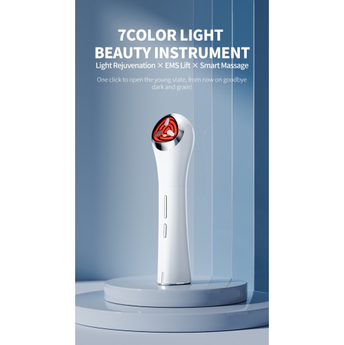 Home IPL Facial Introducing Device Handheld Beauty Photon Rejuvenation EMS Microcurrent Facial Firming - Home Handheld White