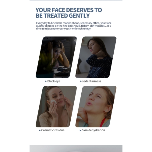 Home IPL Facial Introducing Device Handheld Beauty Photon Rejuvenation EMS Microcurrent Facial Firming - Home Handheld White