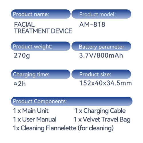 Home IPL Facial Introducing Device Handheld Beauty Photon Rejuvenation EMS Microcurrent Facial Firming - Home Handheld White