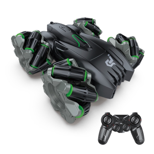 Children's drift remote control toy car double-sided driving four-wheel drive stunt off-road climbing high-speed racing car - black