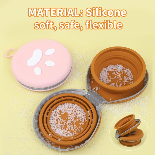 Bol repliable pour chat et chien, distributeur d'eau portatif de voyage double 2 en 1 pour animaux, idéal pour les voyages, le camping, la randonnée