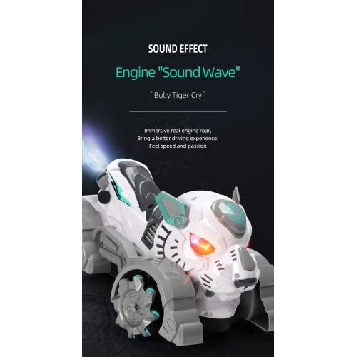 1203L Tiger water spray drift racing water spray special effect function, simulated tiger shape design, vivid and interesting, colorful LED lights -