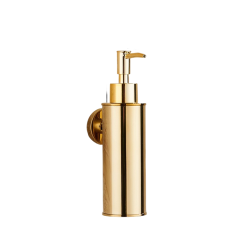 [Durable and rust-proof] 304 stainless steel push soap dispenser - wall-mounted shower gel/hand soap bottle, 100ml suitable for bathroom, kitchen