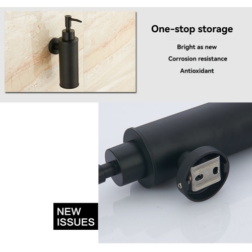 [Durable and rust-proof] 304 stainless steel push soap dispenser - wall-mounted shower gel/hand soap bottle, 100ml suitable for bathroom, kitchen