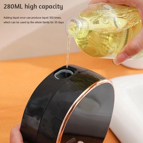 Automatic soap dispenser, wall mounted, USB charging, LED display, sensor, hand soap dispenser, 3-level adjustable sensor, touchless foam dispenser,